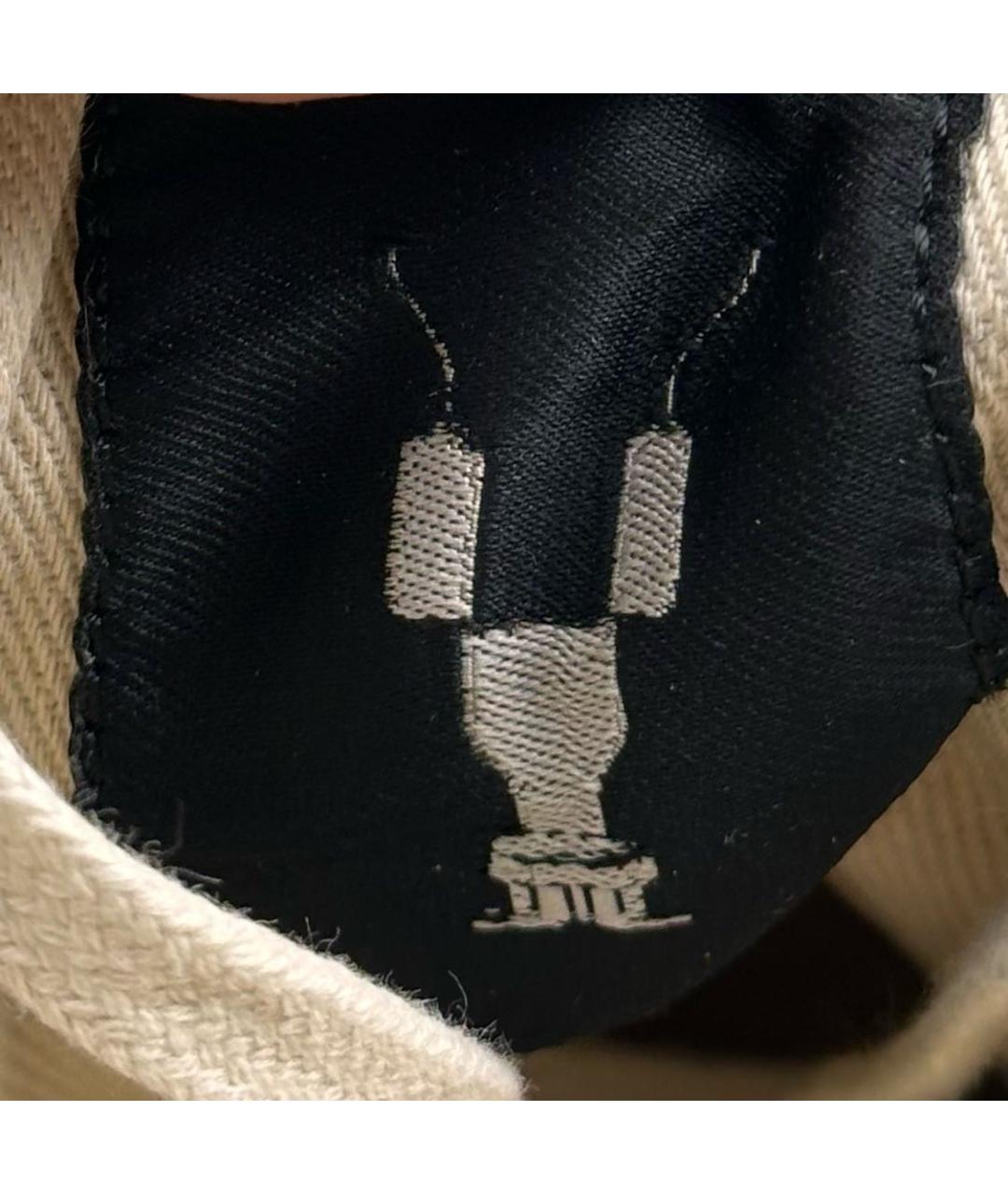 RICK OWENS DRKSHDW Черные неопреновые низкие кроссовки / кеды, фото 7