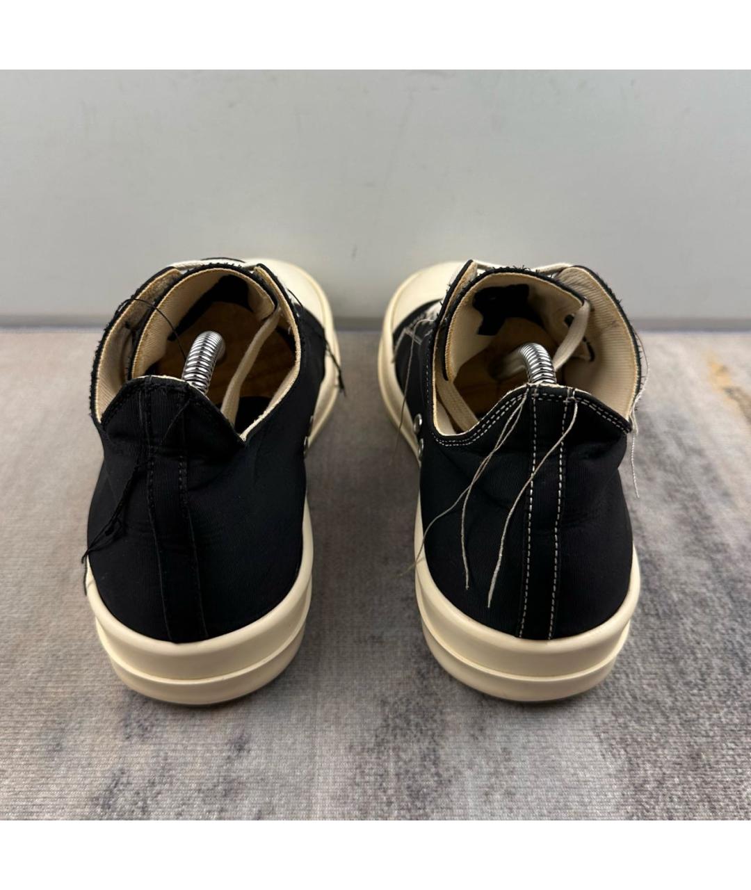 RICK OWENS DRKSHDW Черные неопреновые низкие кроссовки / кеды, фото 5