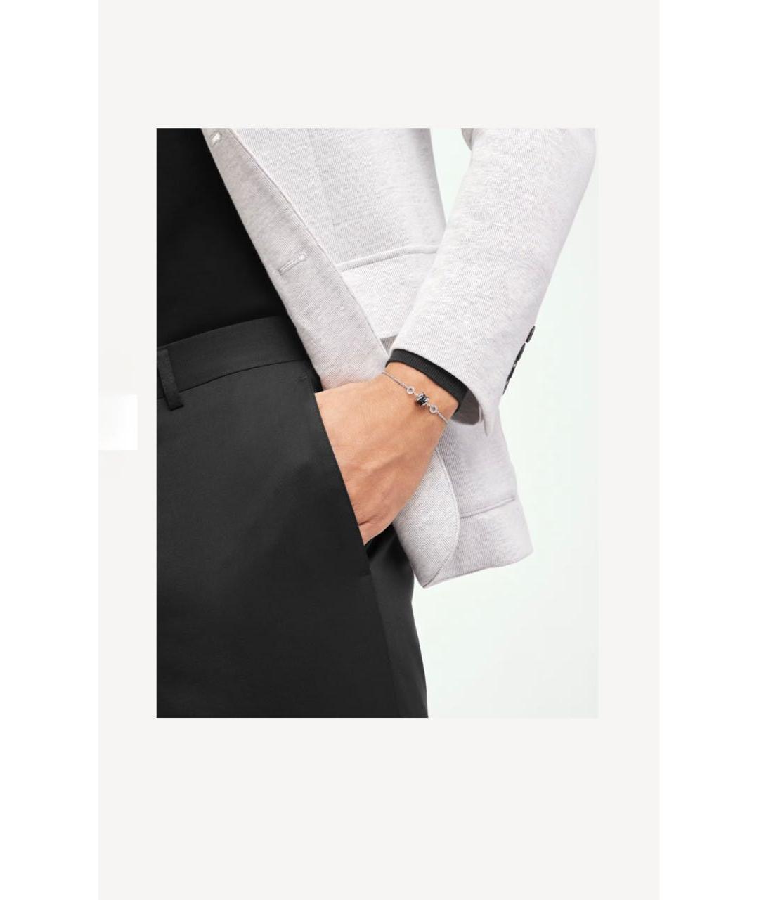 BVLGARI Белый серебряный браслет, фото 3