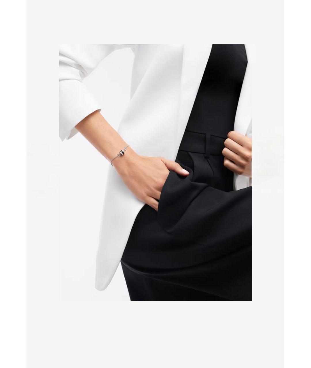 BVLGARI Белый серебряный браслет, фото 4