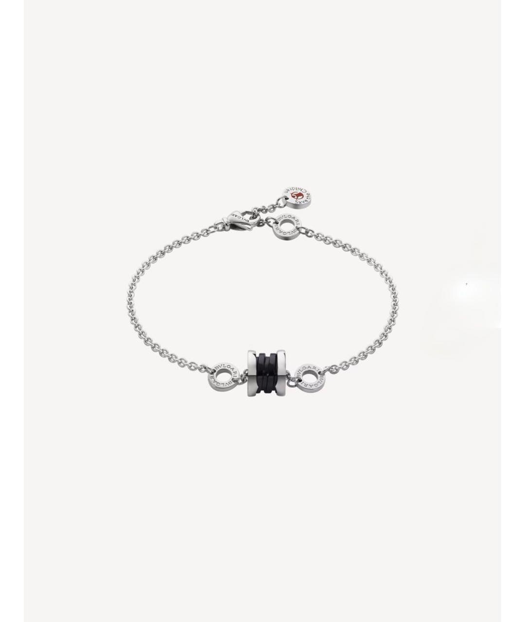 BVLGARI Белый серебряный браслет, фото 5