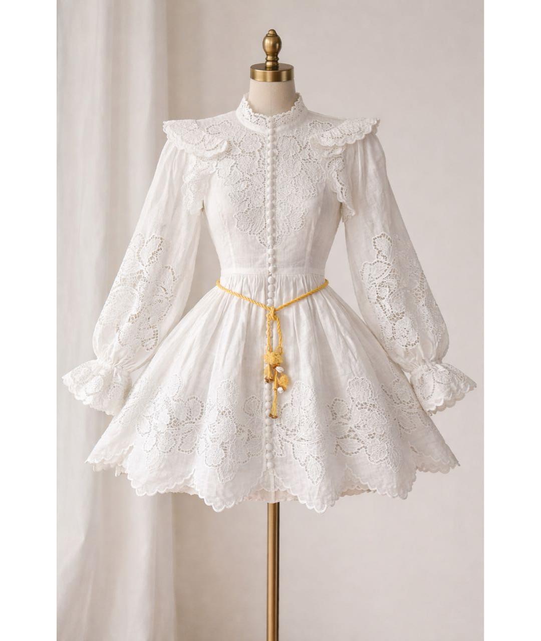 ZIMMERMANN Бежевый хлопковый сарафан, фото 9