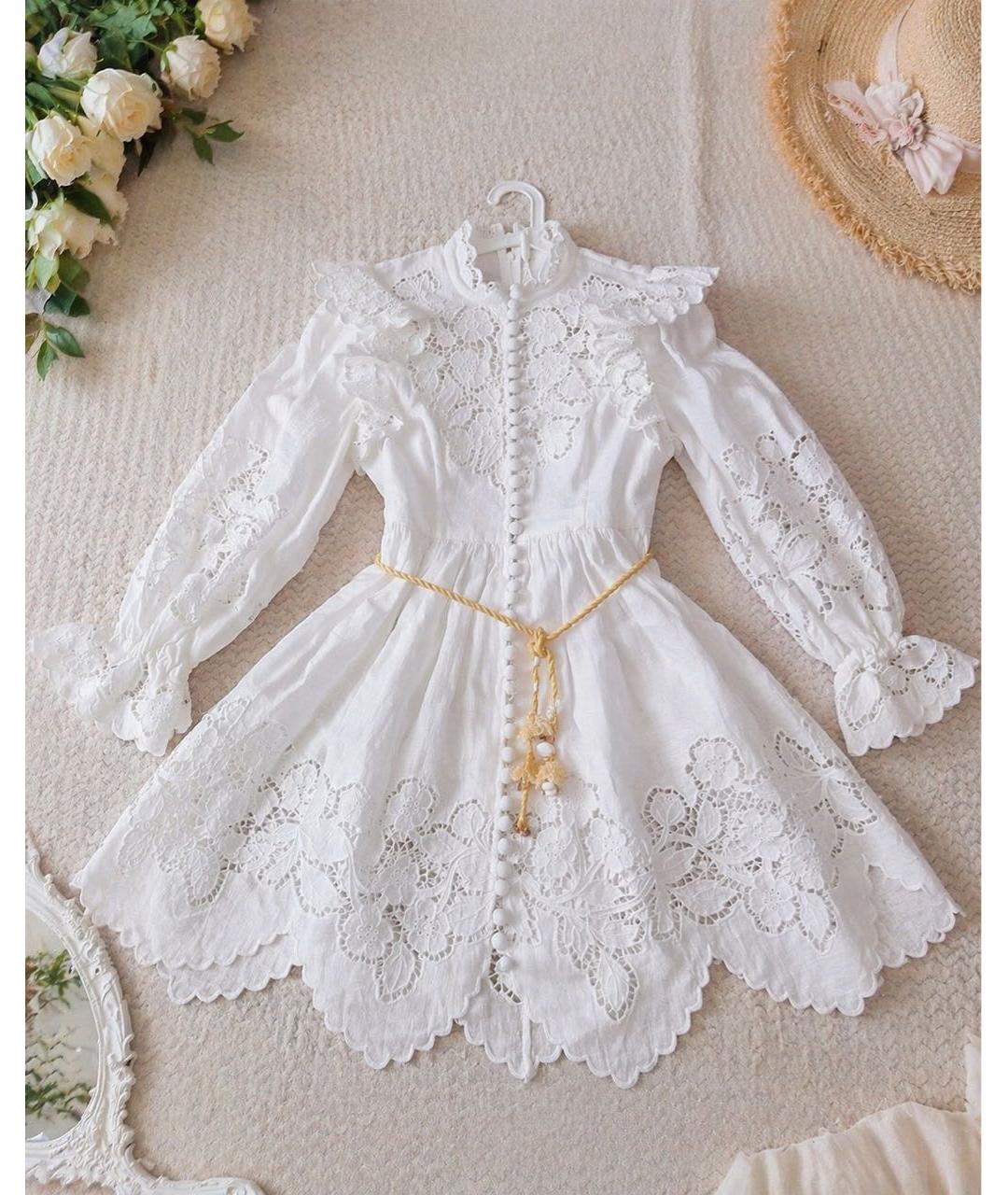 ZIMMERMANN Бежевый хлопковый сарафан, фото 2