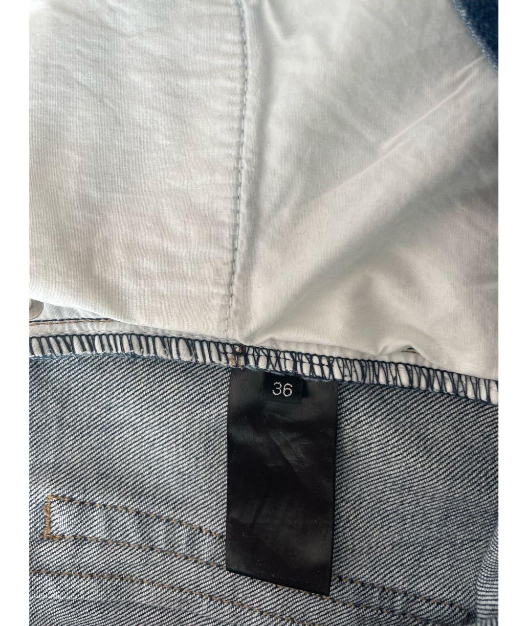 BALMAIN Синие хлопковые прямые джинсы, фото 6