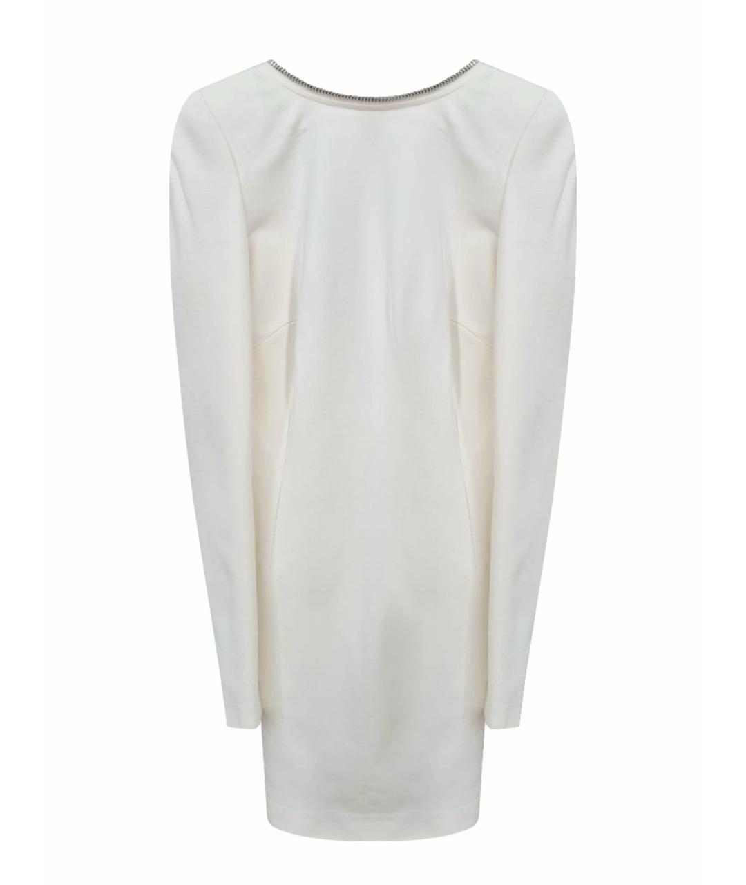 PHILIPP PLEIN Белое вискозное коктейльное платье, фото 1