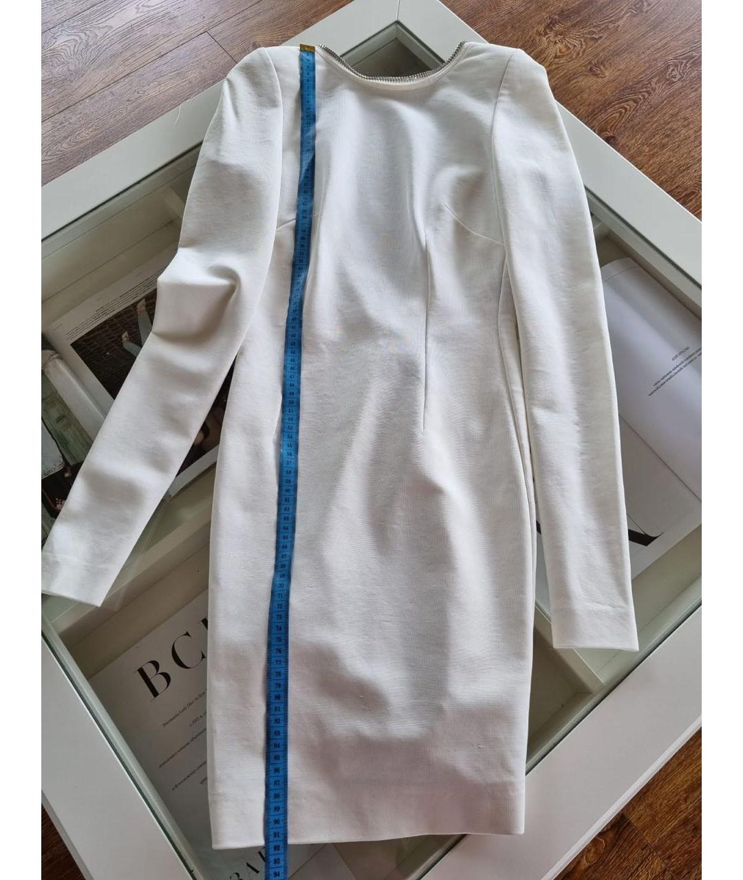 PHILIPP PLEIN Белое вискозное коктейльное платье, фото 5