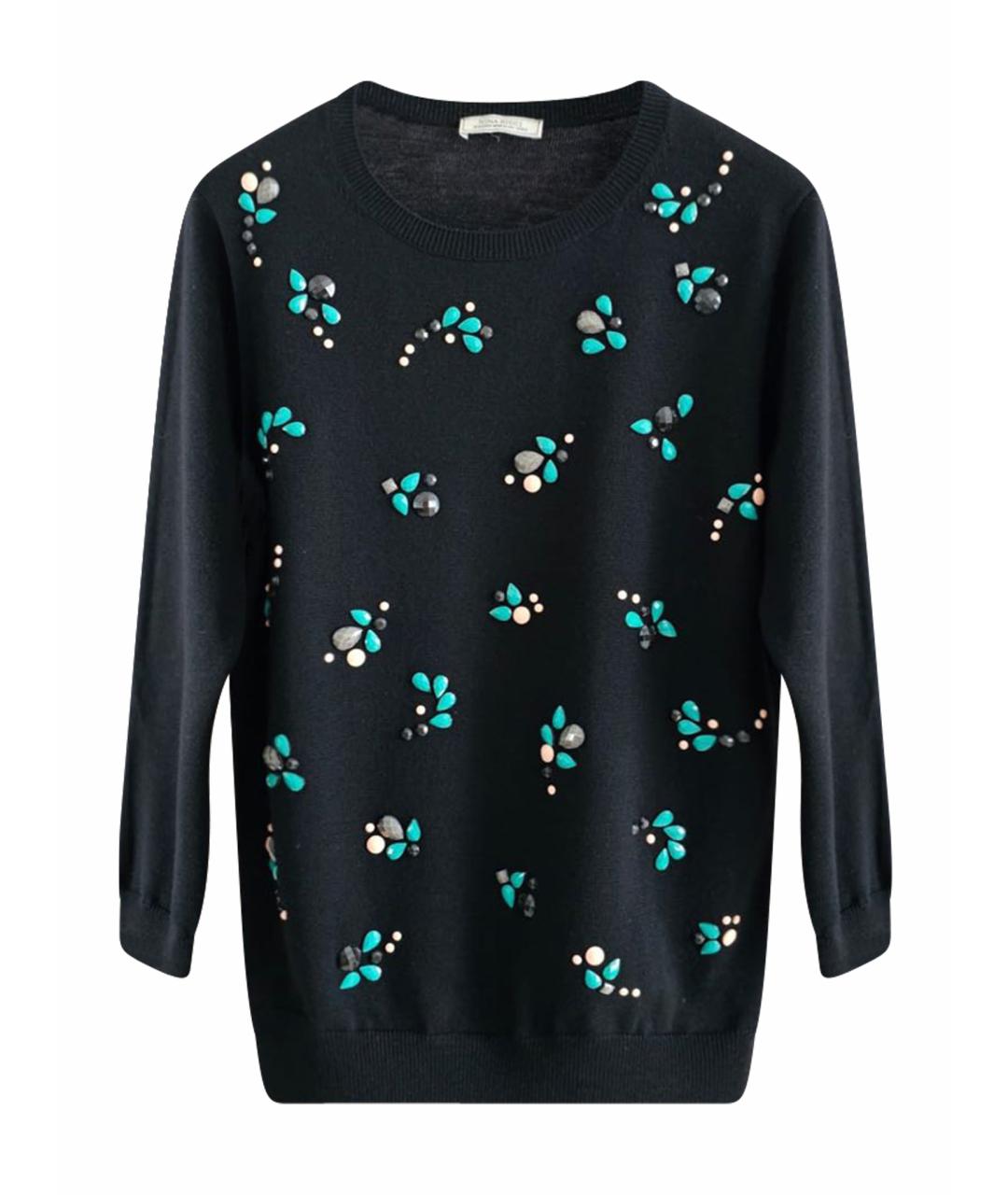 NINA RICCI Черный шерстяной джемпер / свитер, фото 1