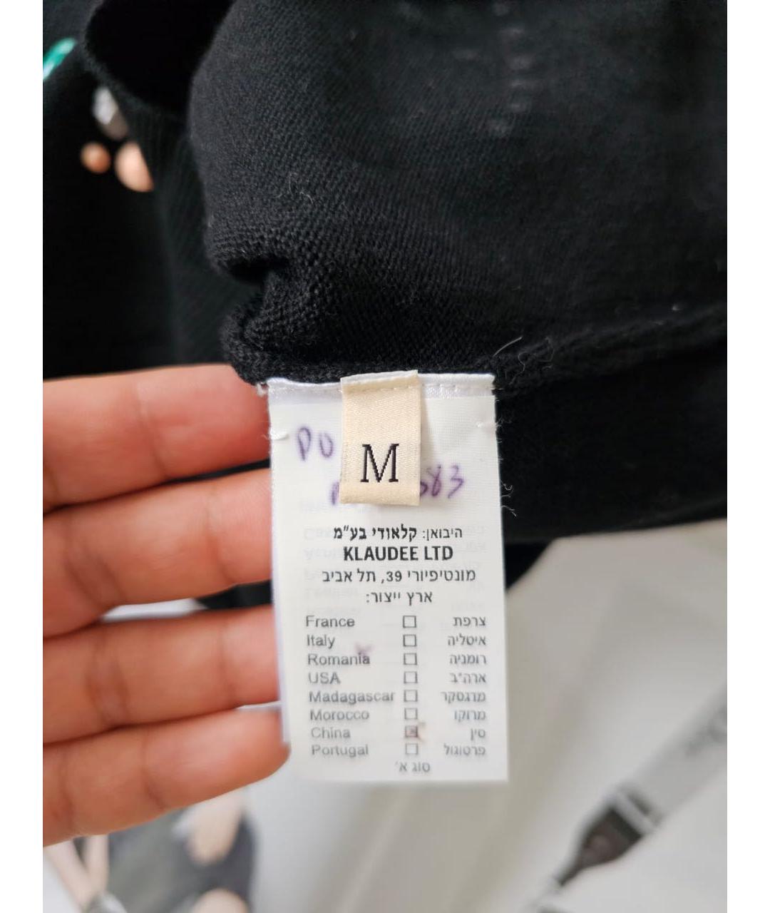 NINA RICCI Черный шерстяной джемпер / свитер, фото 8