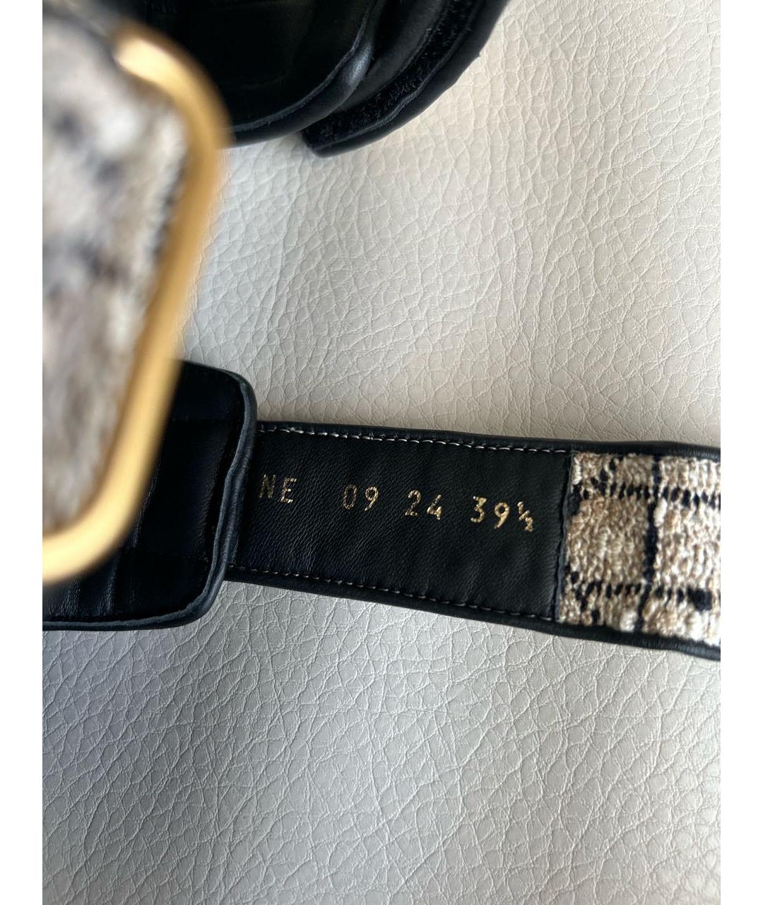 CHRISTIAN DIOR Бежевые текстильные сандалии, фото 6