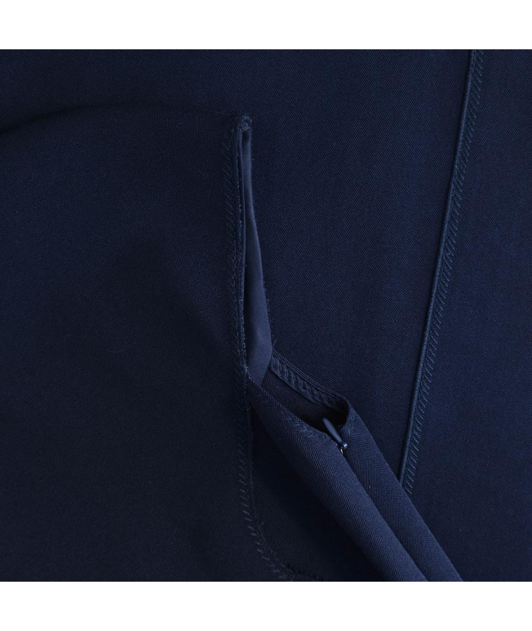 BOTTEGA VENETA Темно-синее шерстяное повседневное платье, фото 4