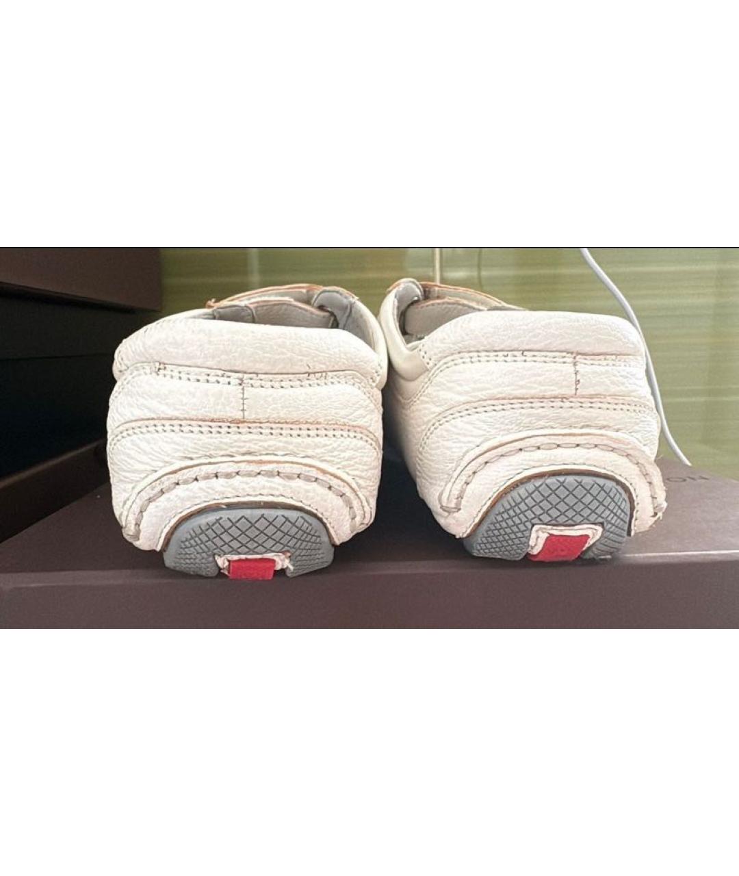 PRADA Белые кожаные кроссовки, фото 5