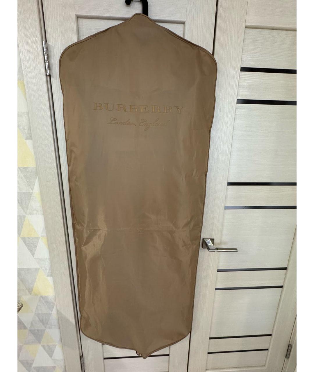 BURBERRY Бежевый хлопковый тренч/плащ, фото 8