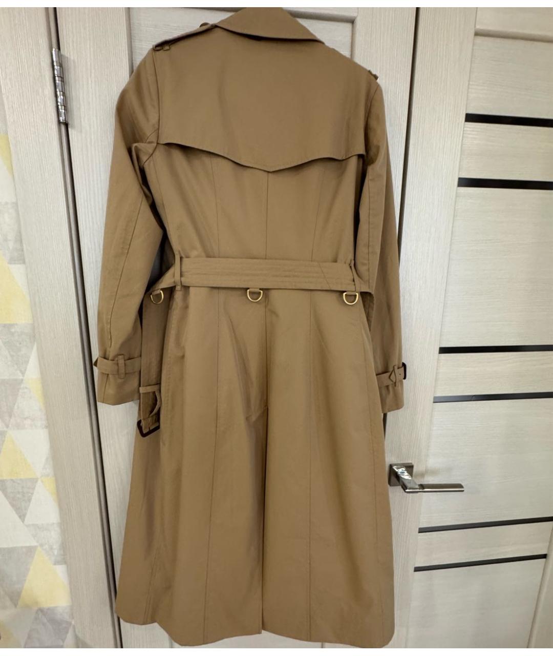 BURBERRY Бежевый хлопковый тренч/плащ, фото 2