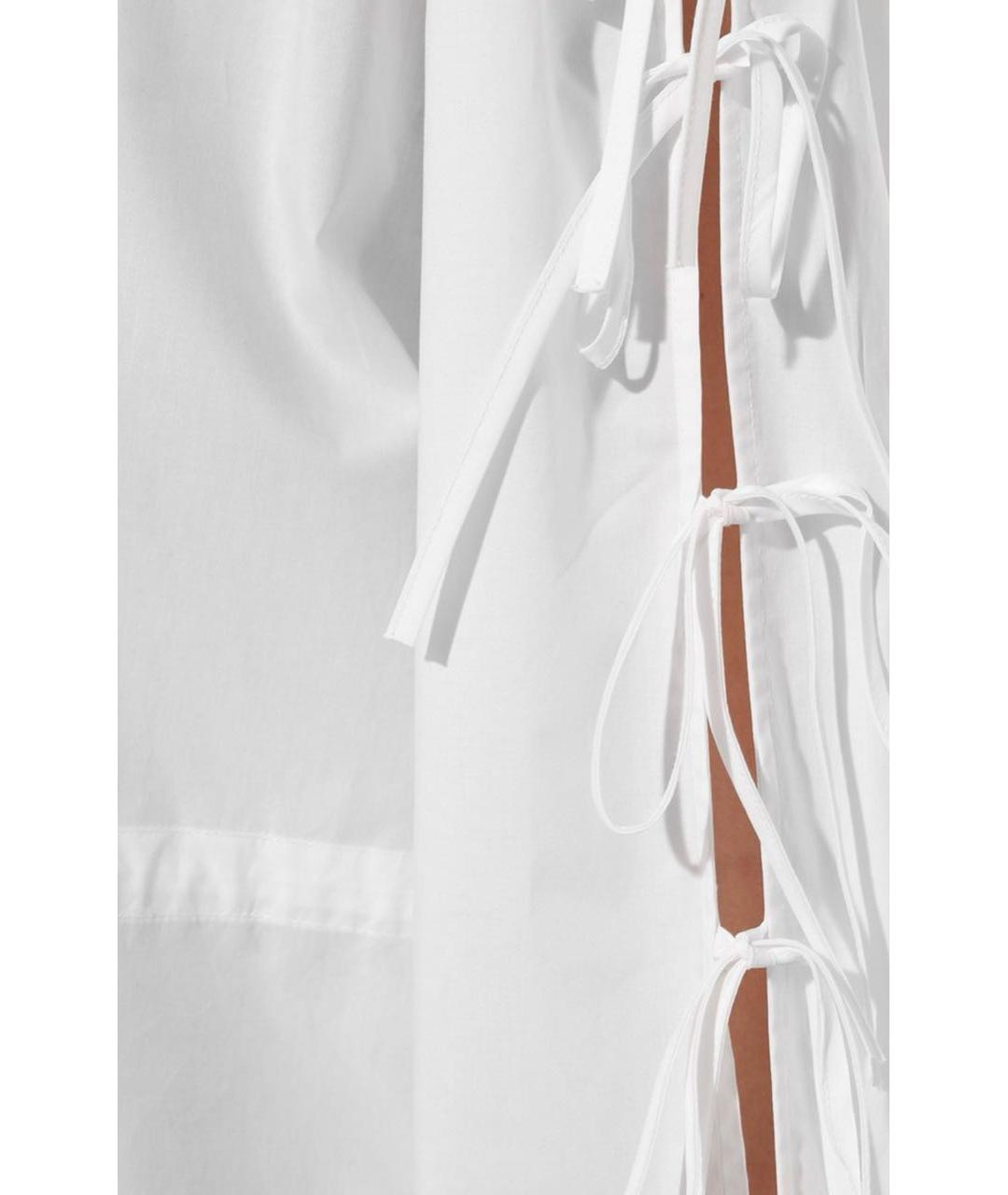 MSGM Белое хлопковое повседневное платье, фото 3