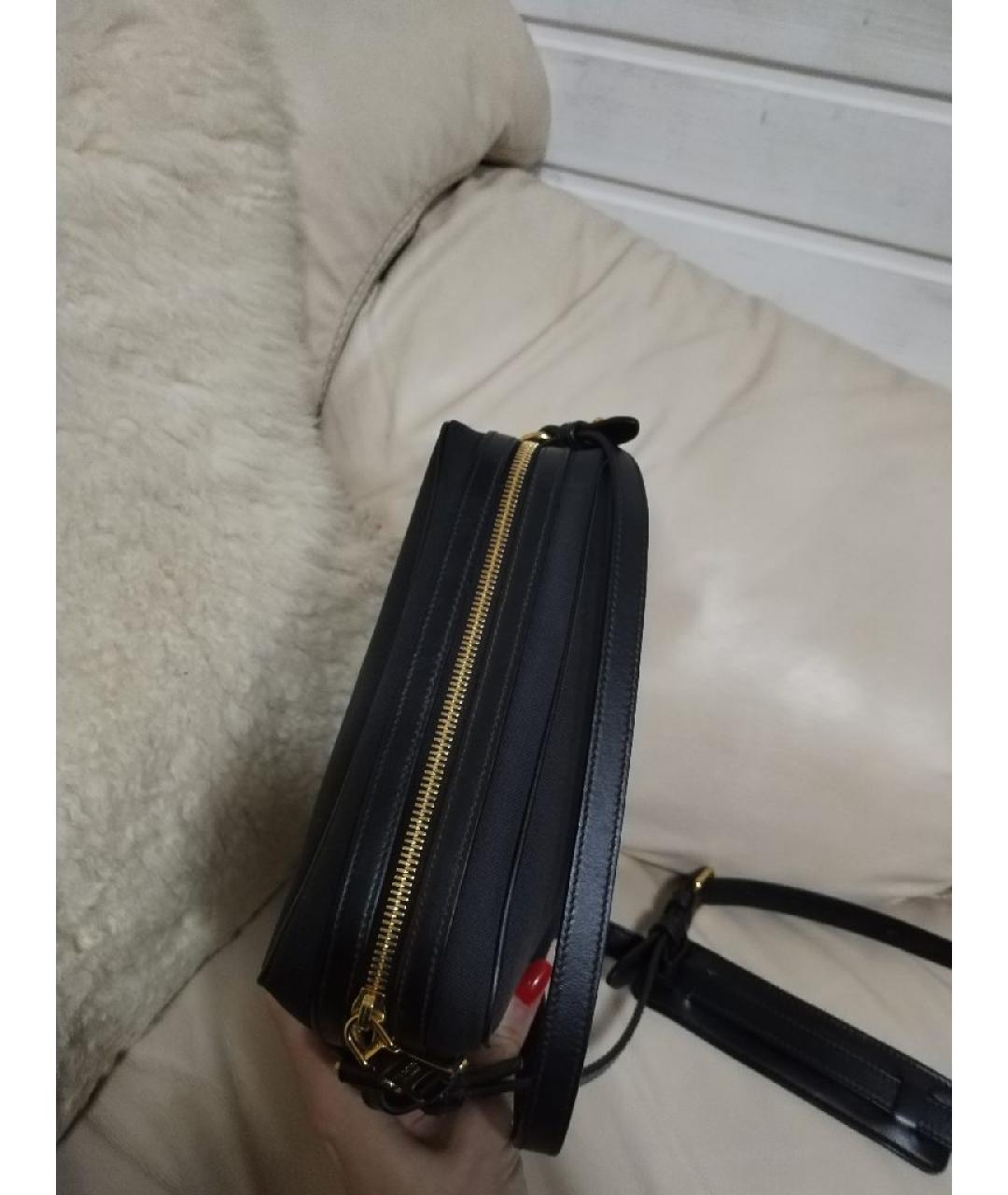 PRADA Черная кожаная сумка через плечо, фото 6