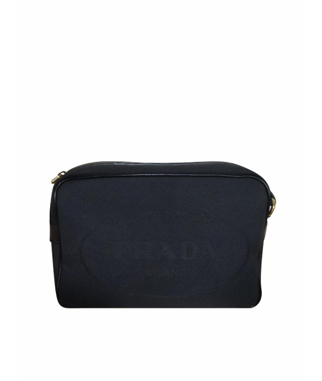 PRADA Черная кожаная сумка через плечо, фото 11