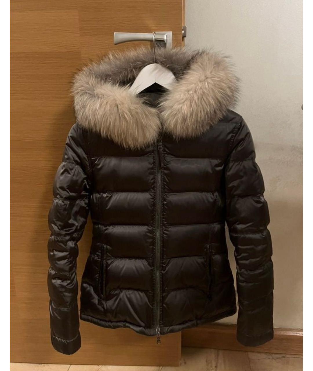 PRADA Зеленый полиамидовый пуховик, фото 6