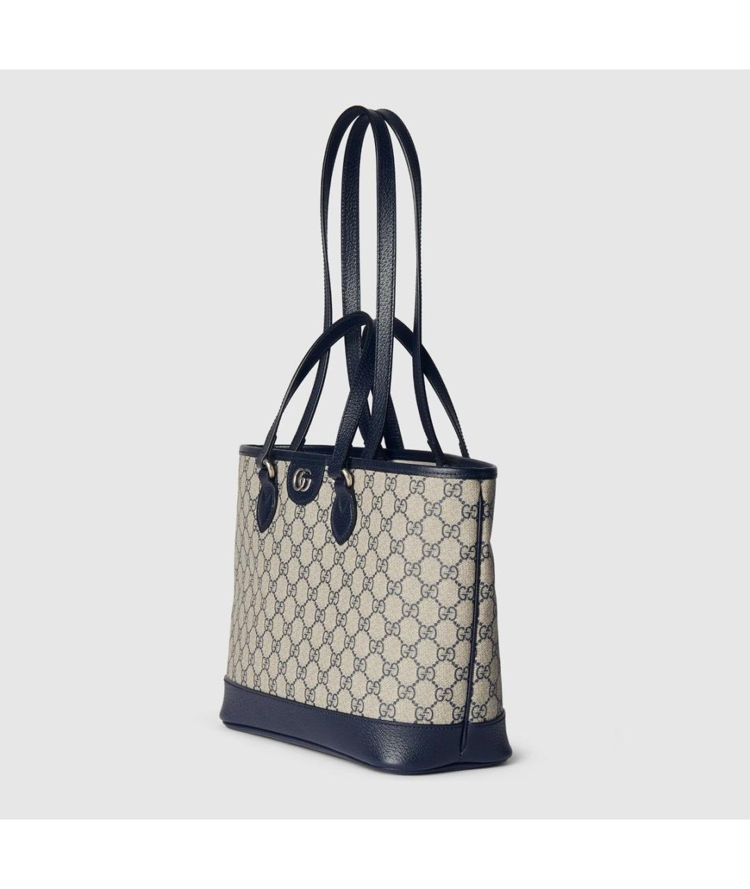 GUCCI Синяя кожаная сумка тоут, фото 2