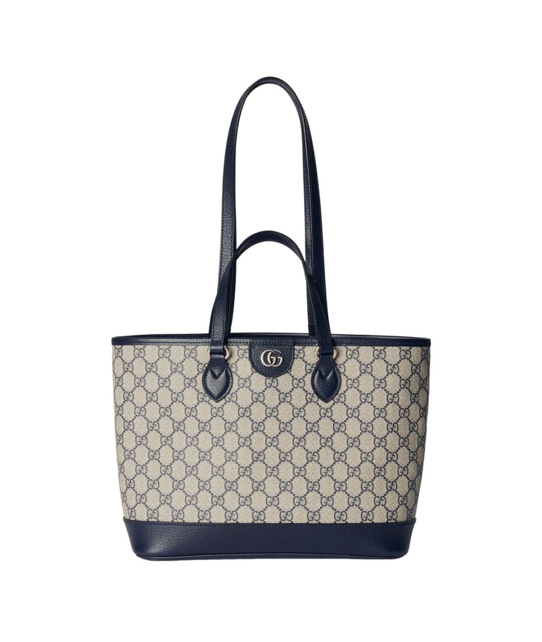 GUCCI Синяя кожаная сумка тоут, фото 9