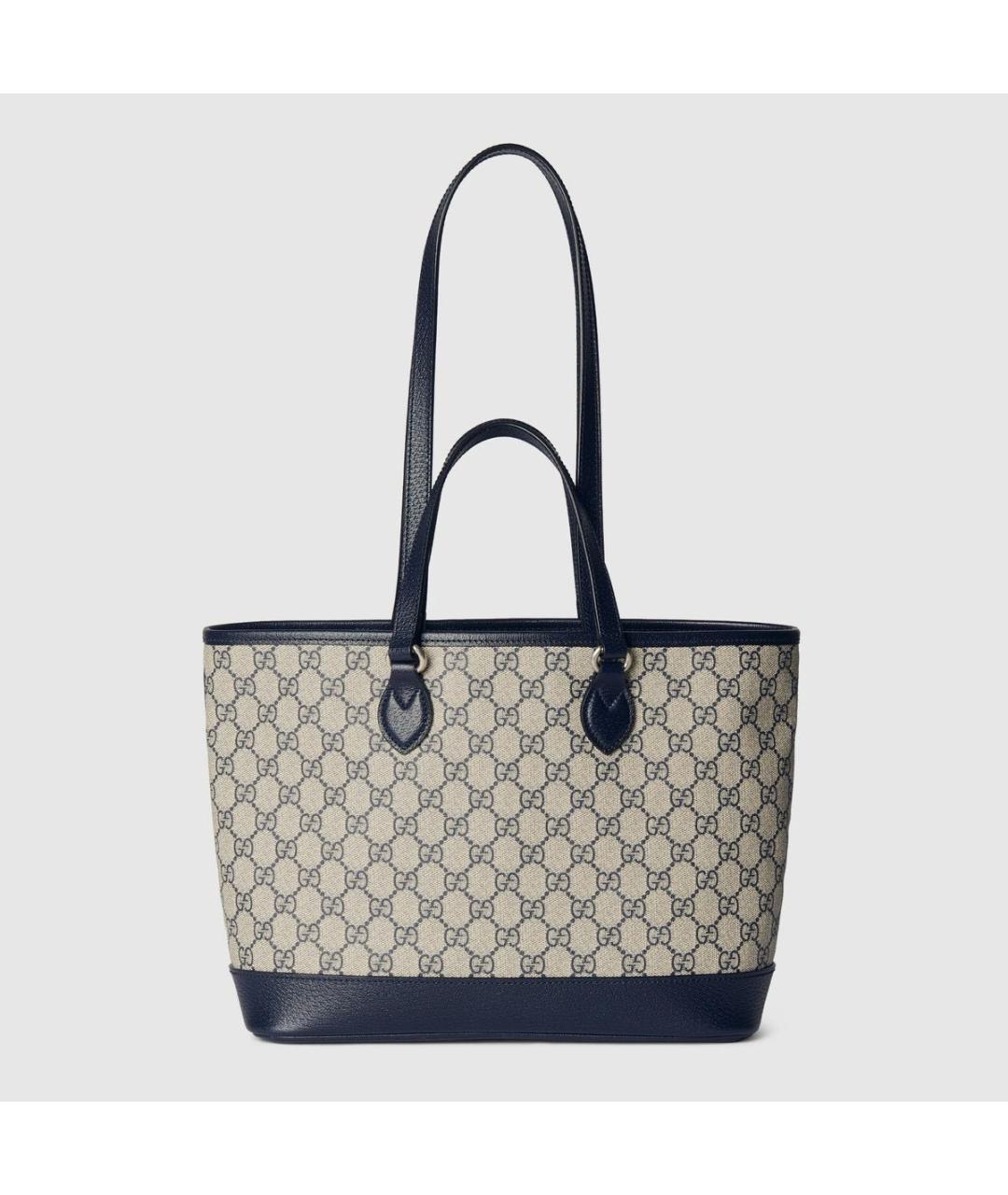 GUCCI Синяя кожаная сумка тоут, фото 3