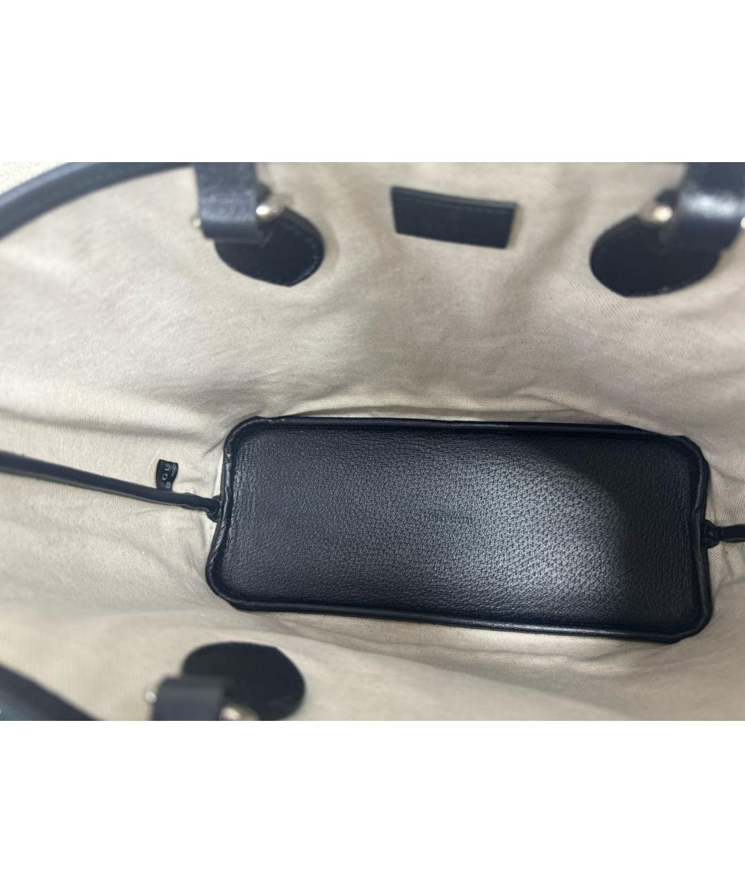 GUCCI Синяя кожаная сумка тоут, фото 7