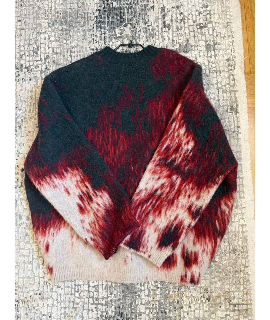 THE ATTICO Бордовый шерстяной джемпер / свитер, фото 2