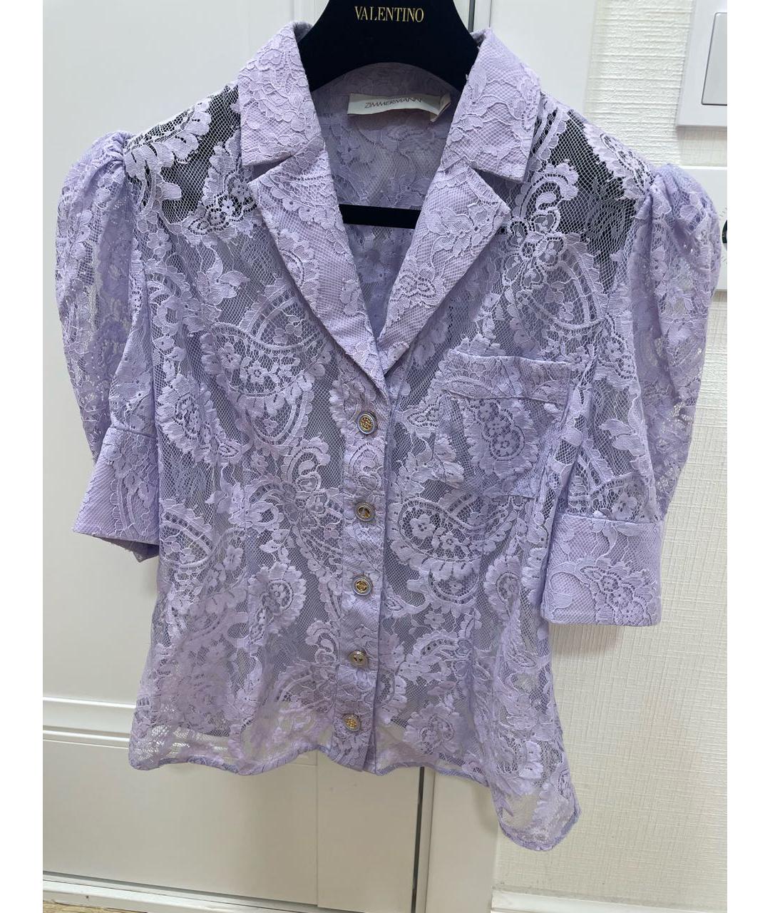 ZIMMERMANN Фиолетовый кружевной костюм с юбками, фото 3