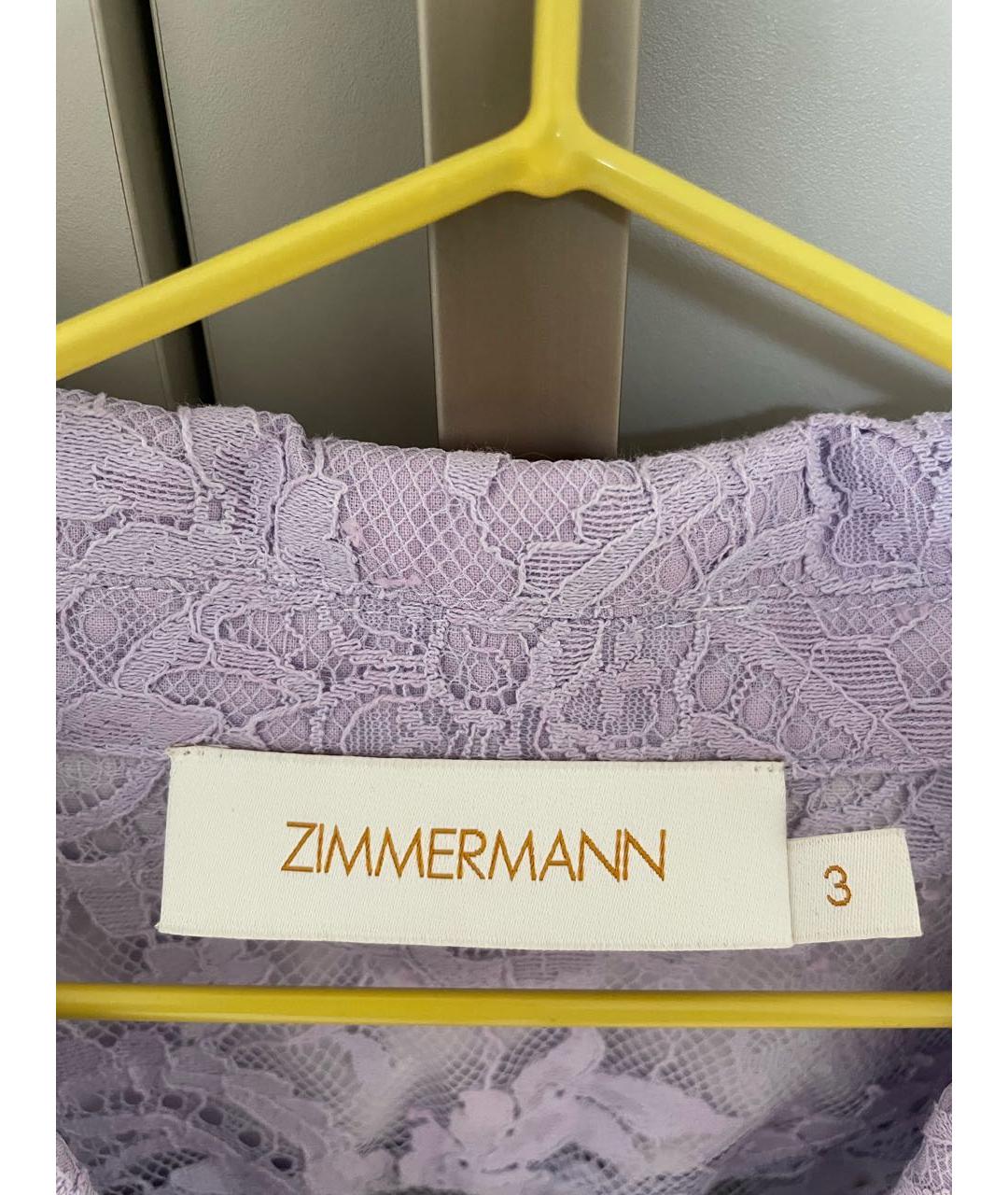 ZIMMERMANN Фиолетовый кружевной костюм с юбками, фото 8