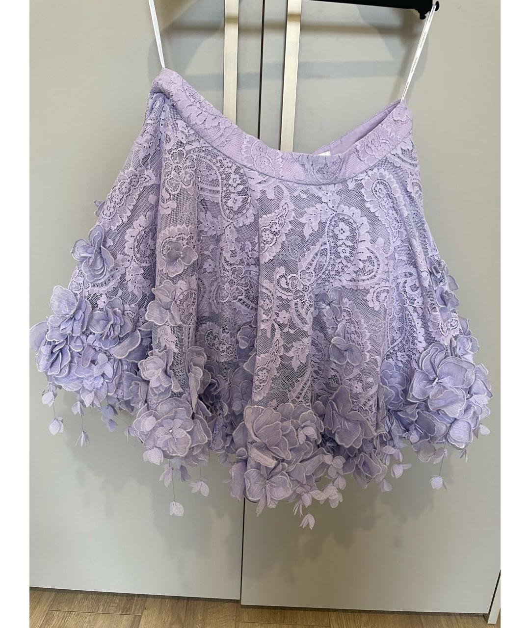 ZIMMERMANN Фиолетовый кружевной костюм с юбками, фото 4