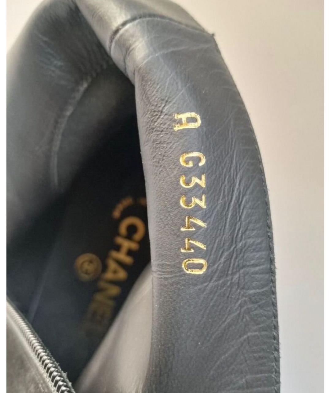 CHANEL Черные замшевые ботильоны, фото 2