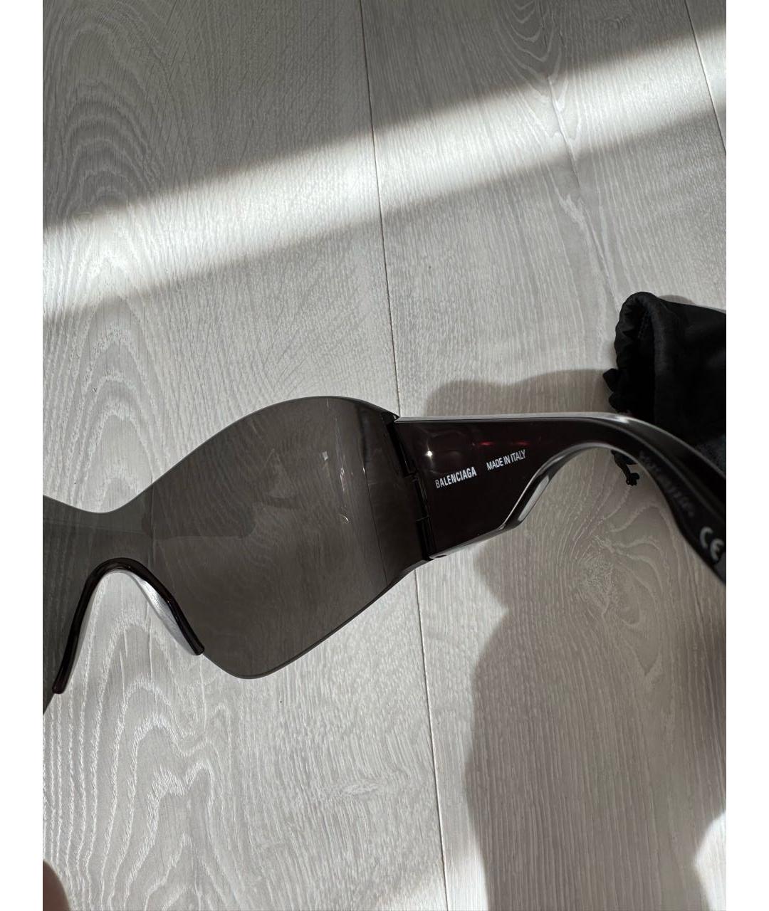 BALENCIAGA Черные пластиковые солнцезащитные очки, фото 6