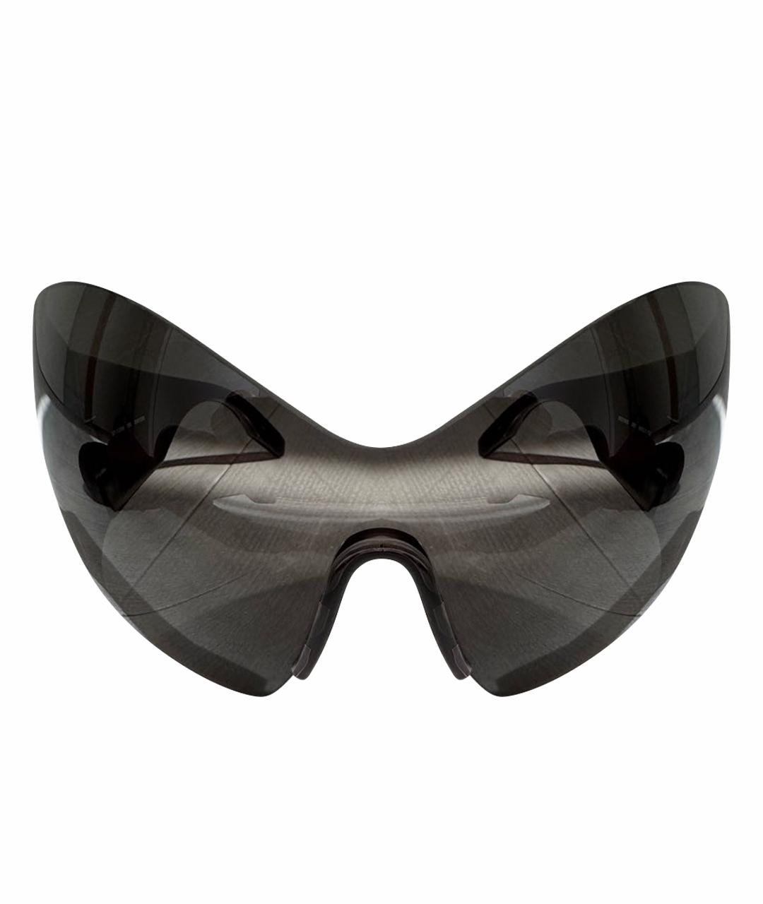 BALENCIAGA Черные пластиковые солнцезащитные очки, фото 1