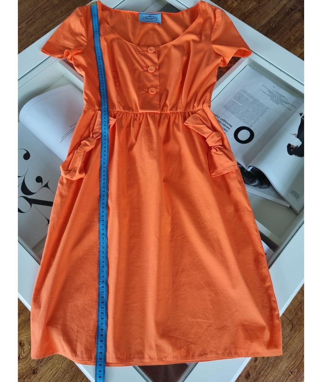 PRADA Оранжевое повседневное платье, фото 5