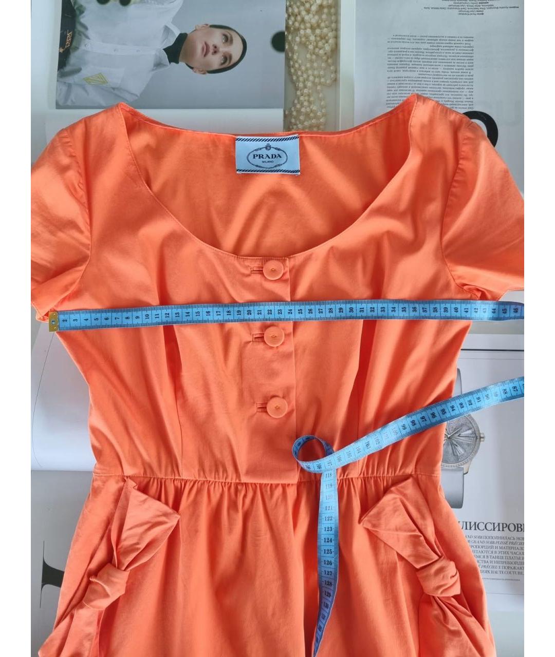 PRADA Оранжевое повседневное платье, фото 6