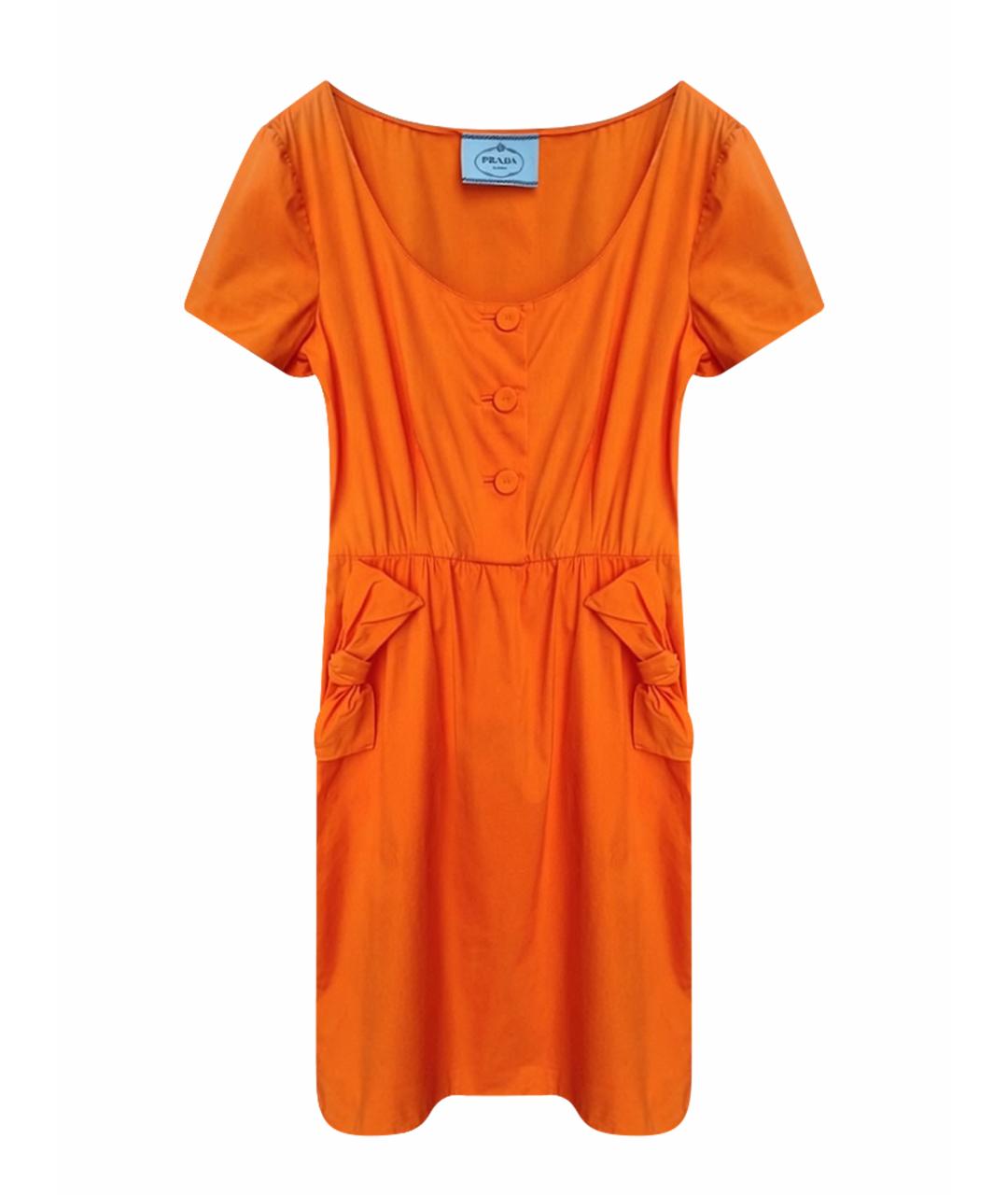 PRADA Оранжевое повседневное платье, фото 1