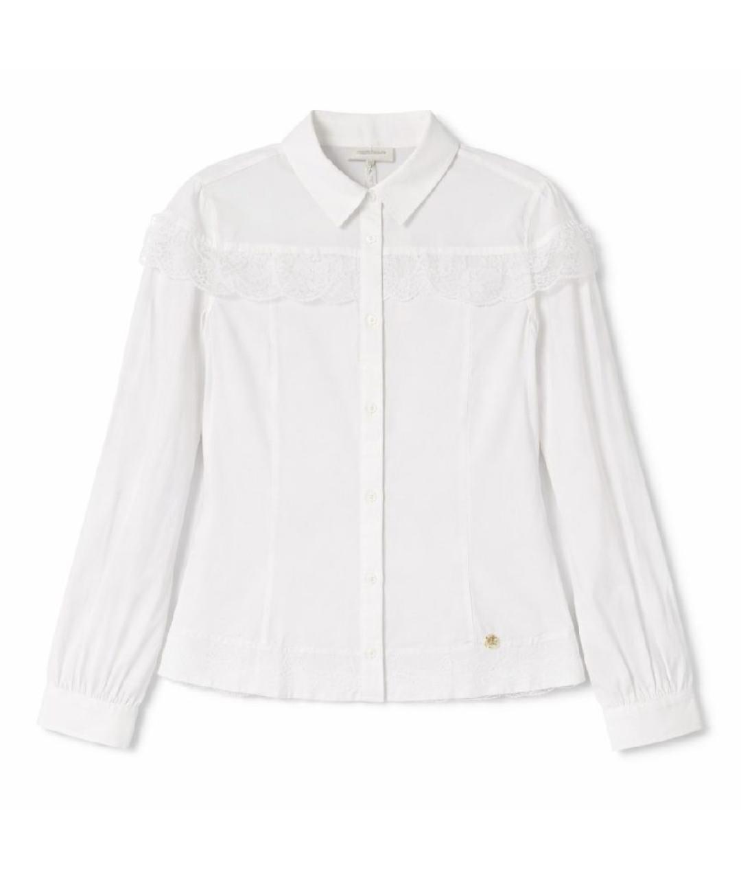 TWIN-SET Белая вискозная рубашка/блузка, фото 4