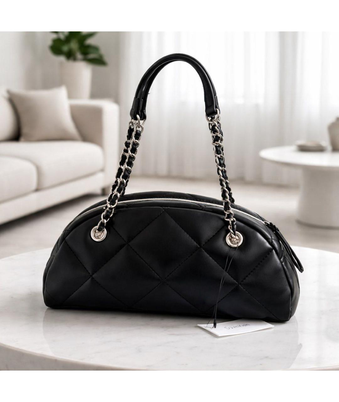 CALVIN KLEIN Черная сумка через плечо из искусственной кожи, фото 8