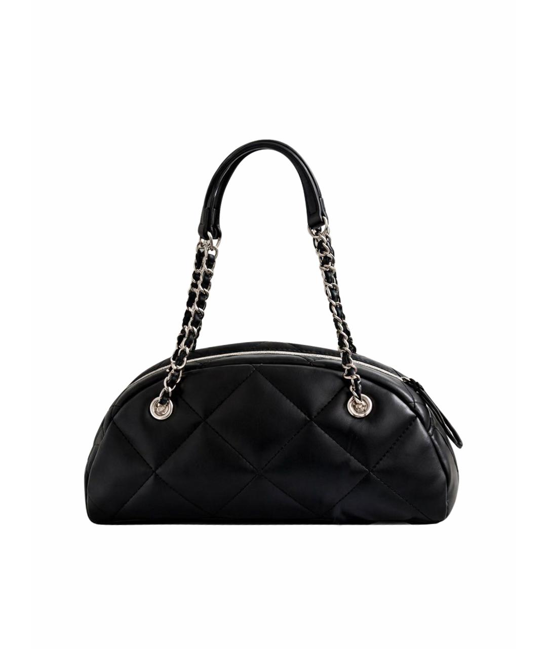 CALVIN KLEIN Черная сумка через плечо из искусственной кожи, фото 1