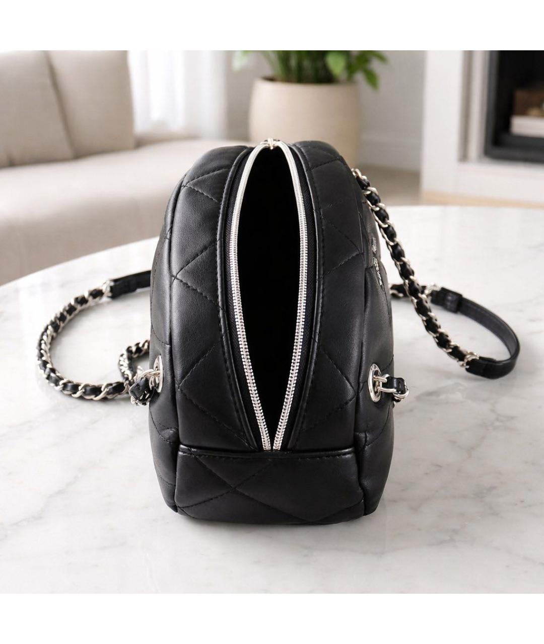 CALVIN KLEIN Черная сумка через плечо из искусственной кожи, фото 6