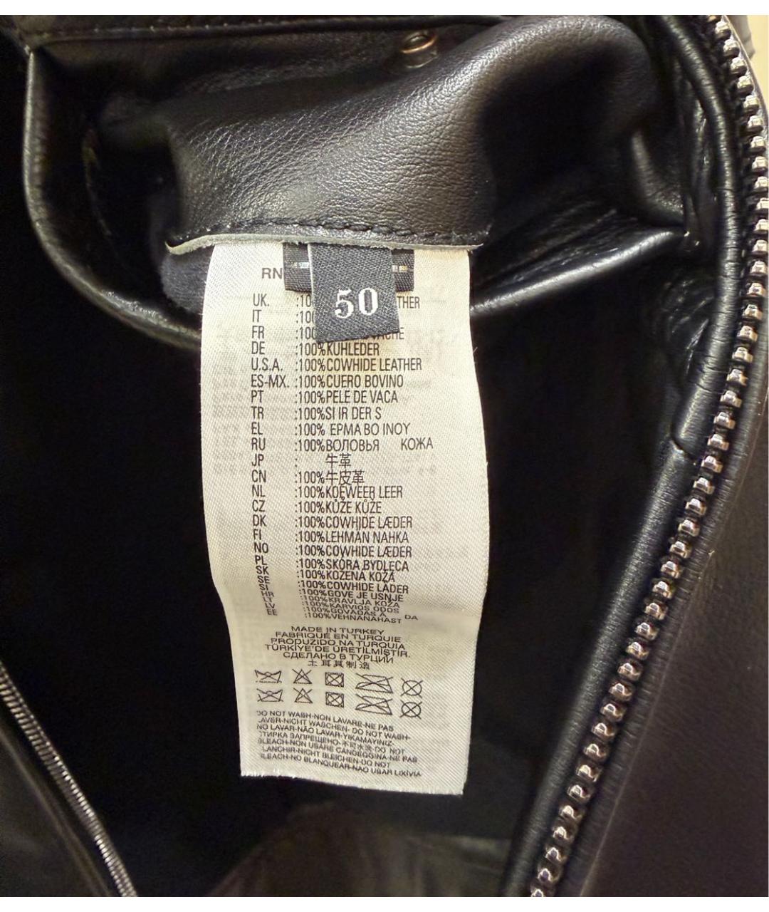 DIESEL Черная кожаная куртка, фото 8