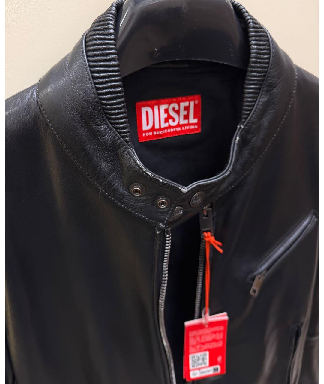 DIESEL Черная кожаная куртка, фото 3