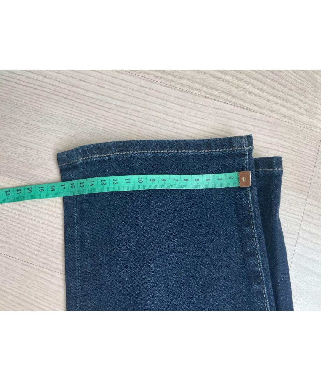 JACOB COHEN Темно-синие хлопковые прямые джинсы, фото 7