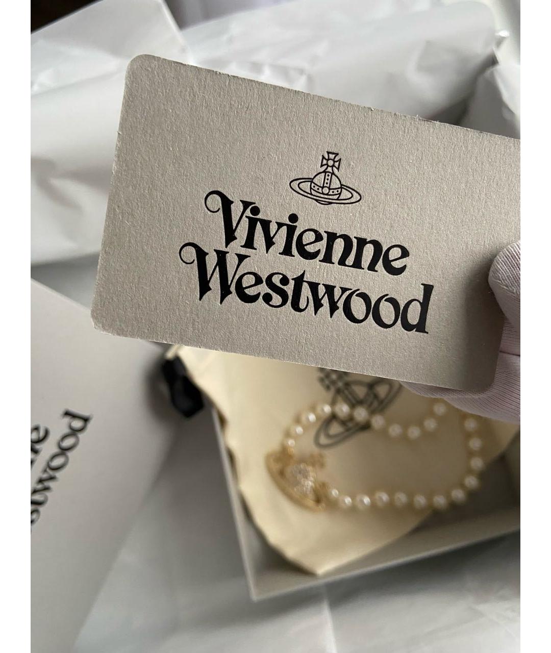 VIVIENNE WESTWOOD Золотое латунное колье, фото 5