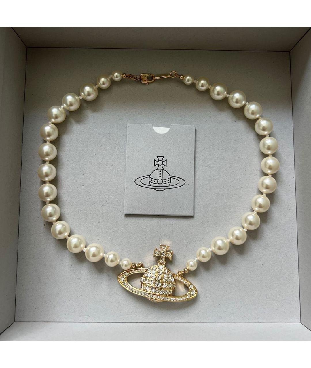 VIVIENNE WESTWOOD Золотое латунное колье, фото 6