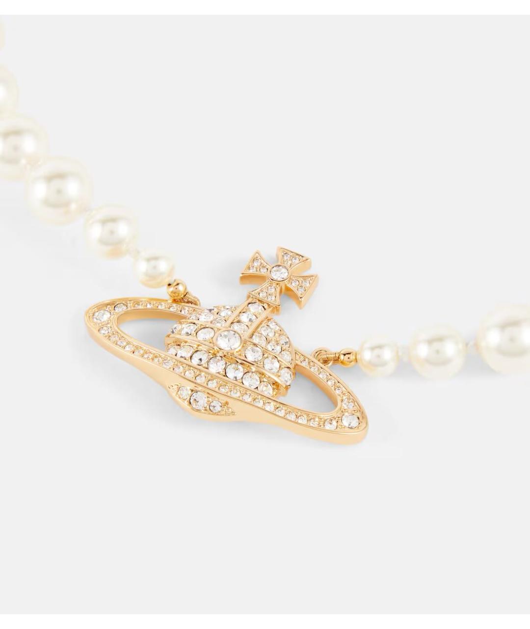 VIVIENNE WESTWOOD Золотое латунное колье, фото 3