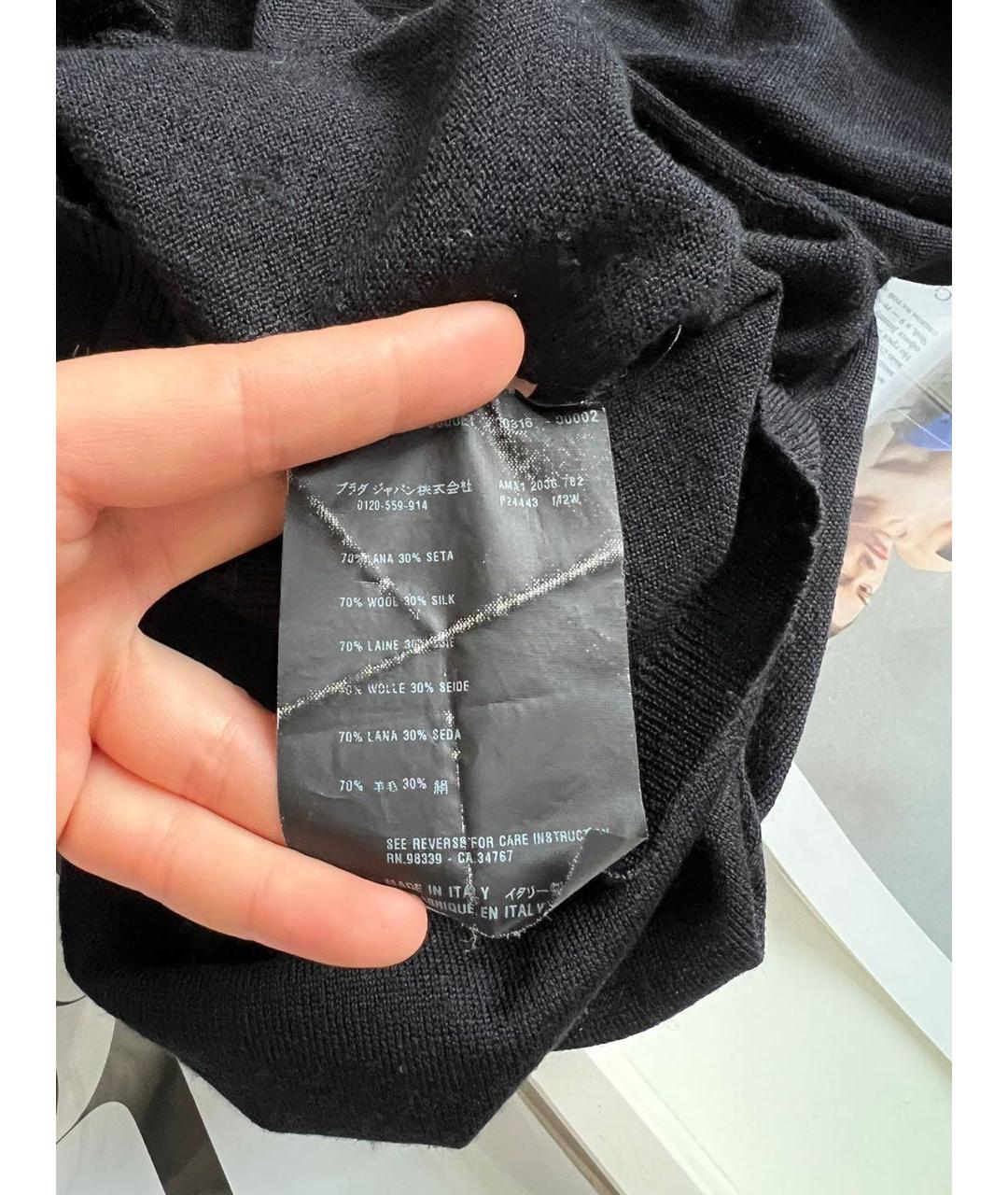 PRADA Черный джемпер / свитер, фото 4