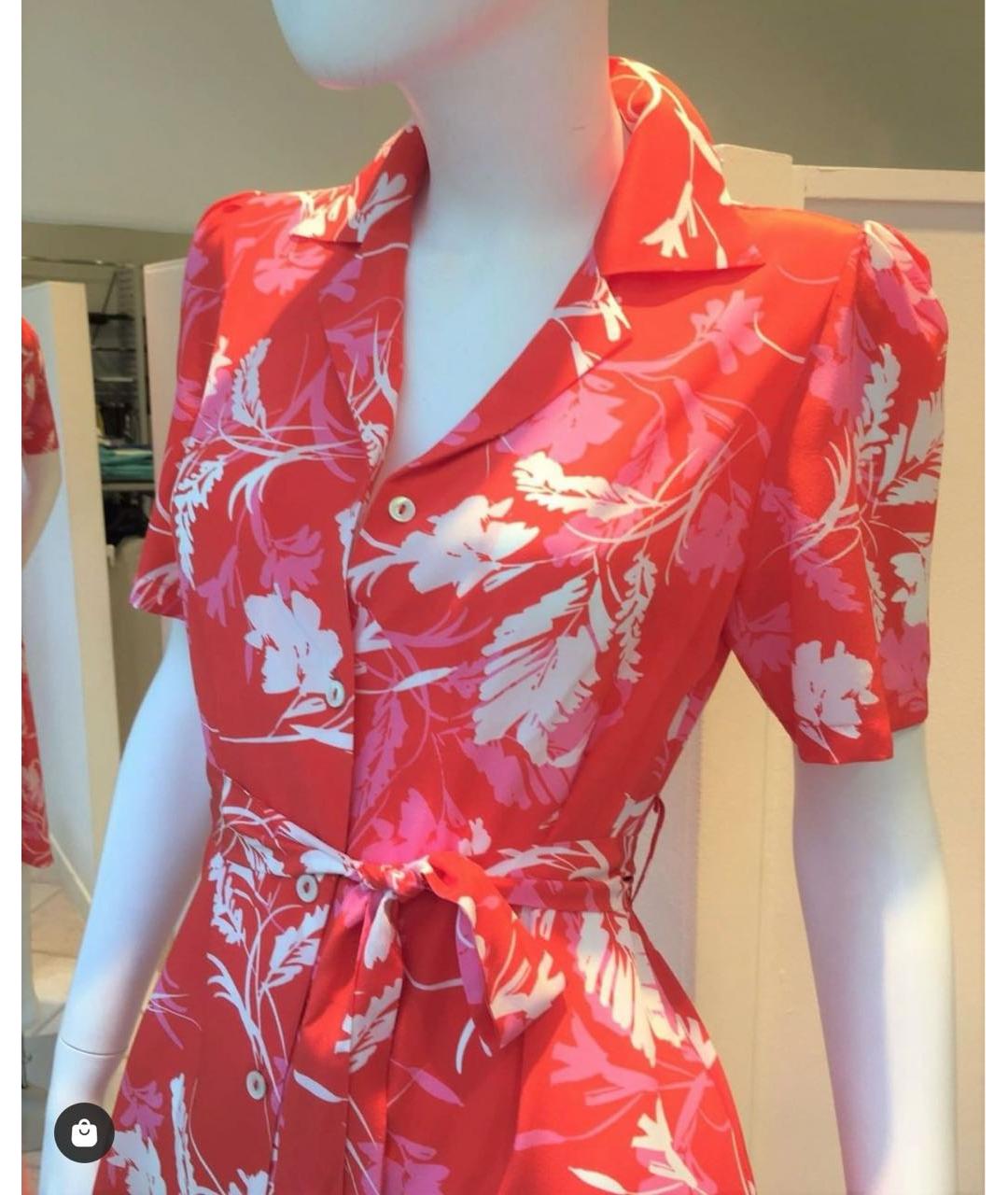 P.A.R.O.S.H. Красное шелковое повседневное платье, фото 7