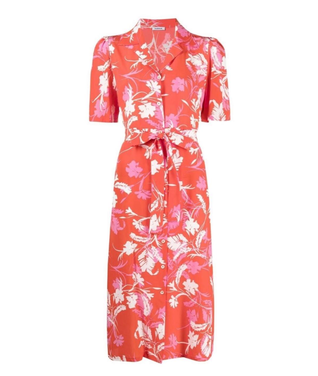 P.A.R.O.S.H. Красное шелковое повседневное платье, фото 9