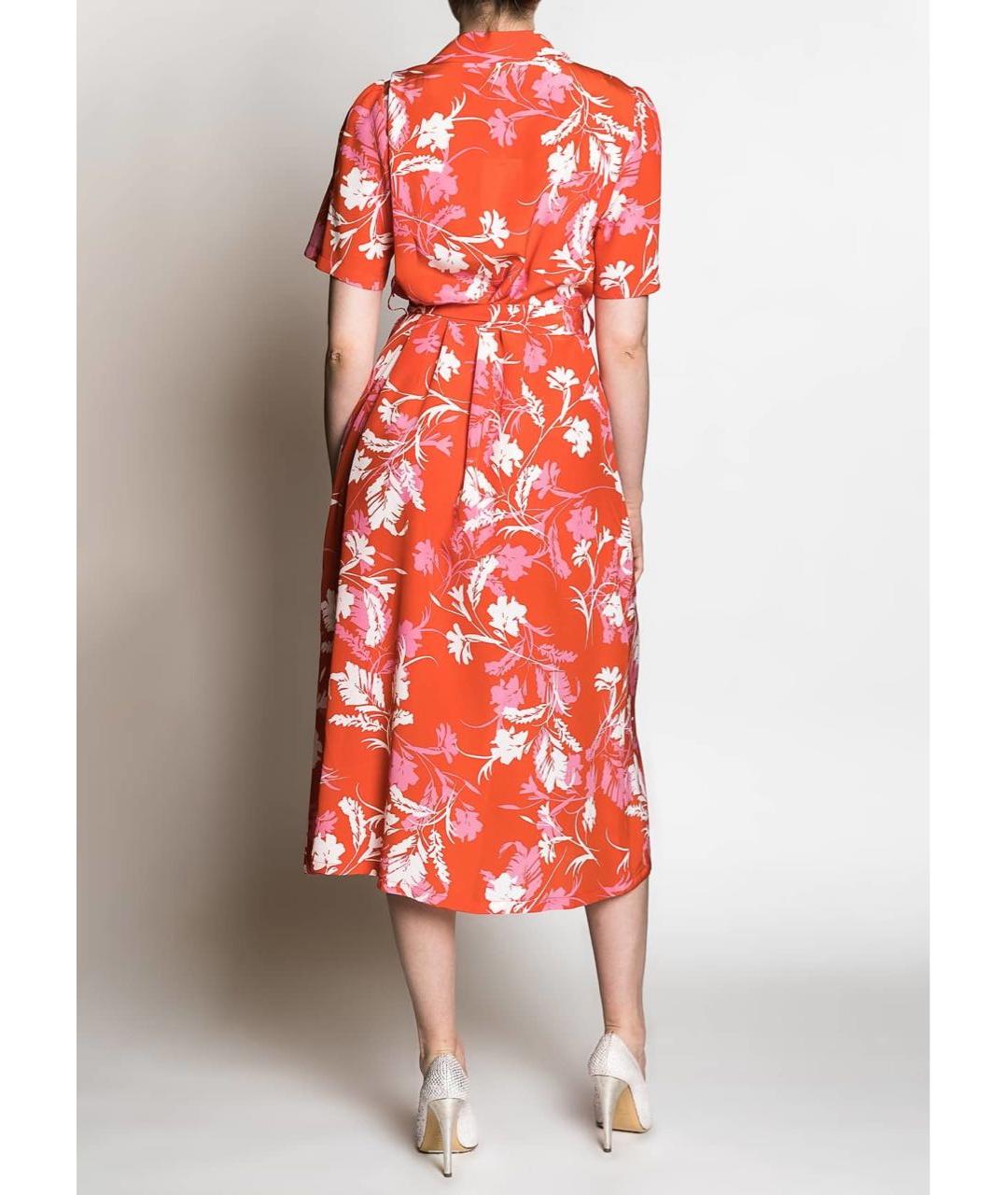 P.A.R.O.S.H. Красное шелковое повседневное платье, фото 5