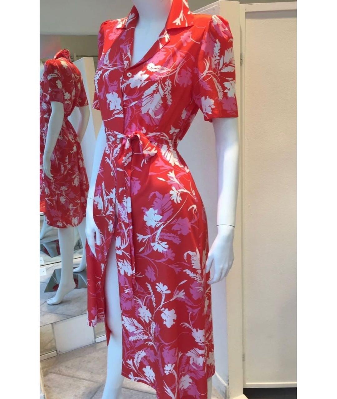 P.A.R.O.S.H. Красное шелковое повседневное платье, фото 6